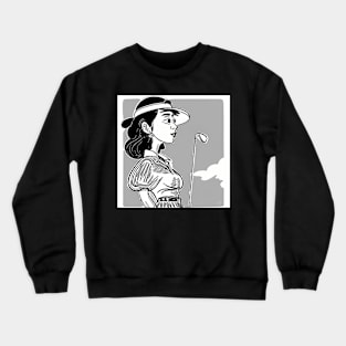 Woman Golfer Crewneck Sweatshirt